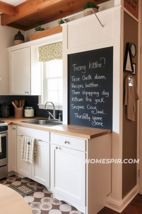 Interactive Chalkboard Ideas for Tiny House