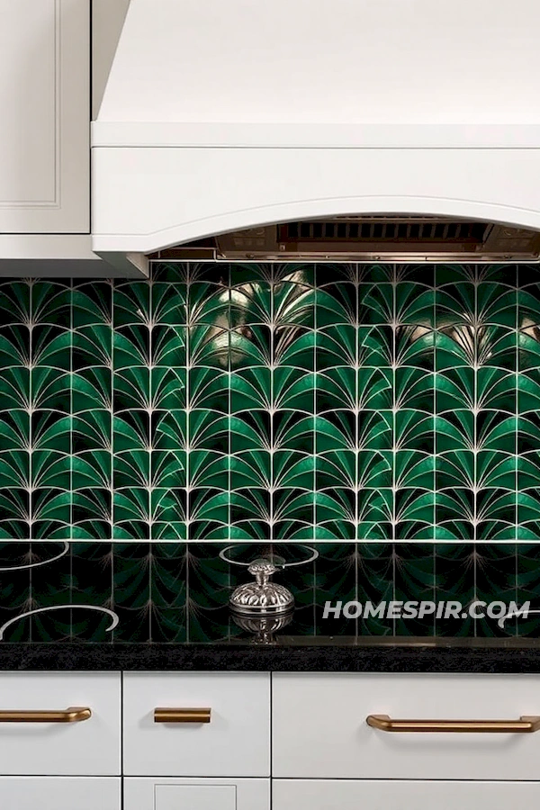 Intricate Geometric Kitchen Backsplash