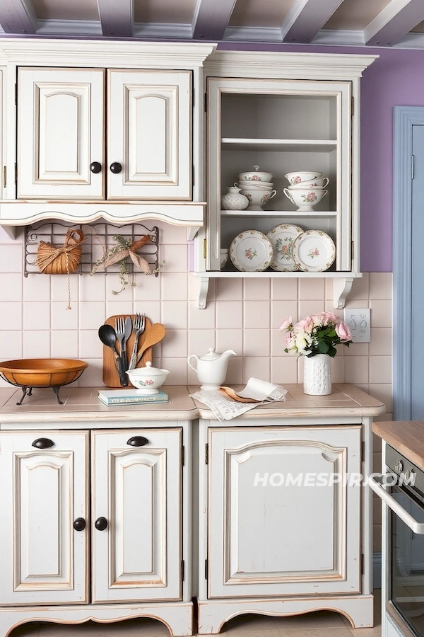 Inviting French Kitchen with Vintage Flair