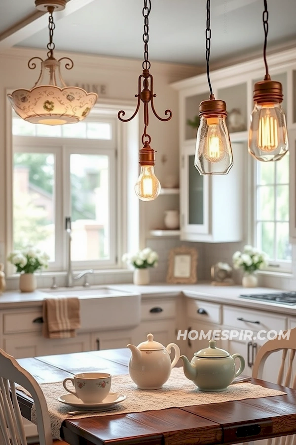 Inviting Glow from Whimsical Shabby Chic Fixtures