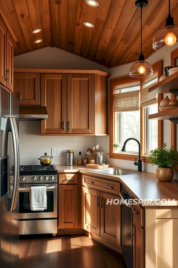 Inviting Kitchen Style in Tiny Homes