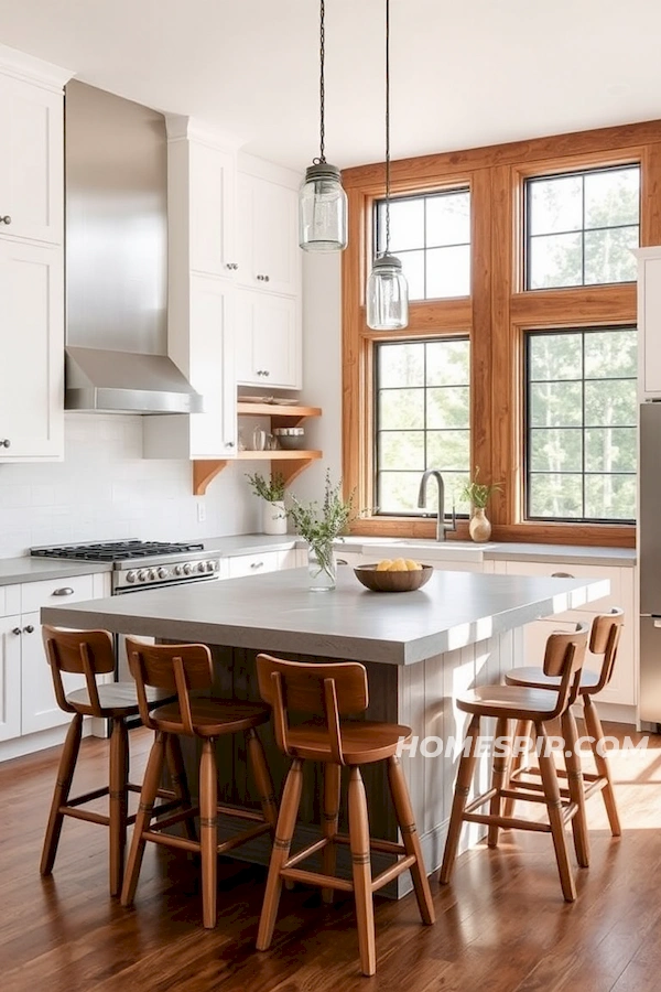 Inviting Minimalist Meets Rustic Kitchen