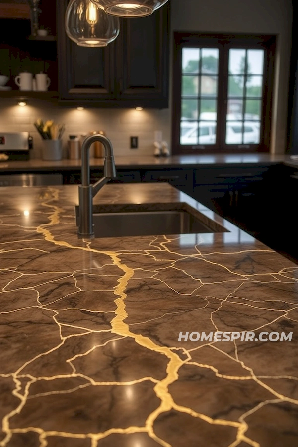 Kintsugi Art Inspired Countertops