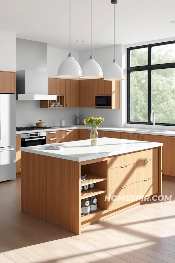 Kitchen Island Dining and Workspace Combo