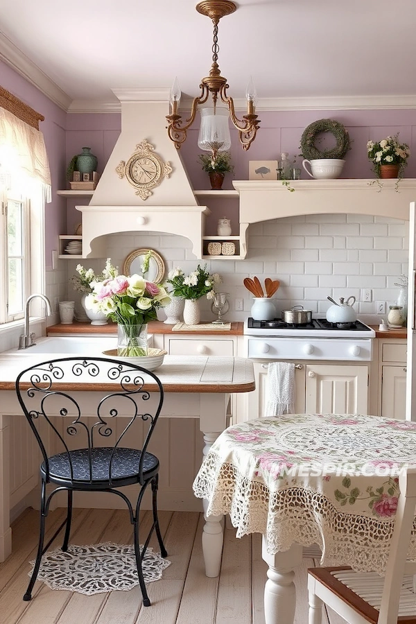 Lavender and Cream Dream Kitchen