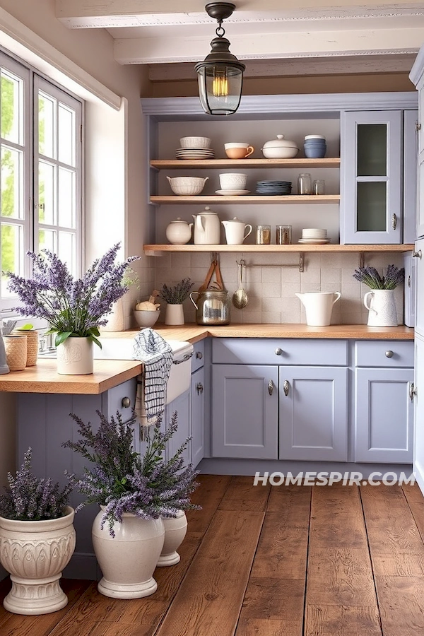 Lavender-Infused Kitchen with French Country Style