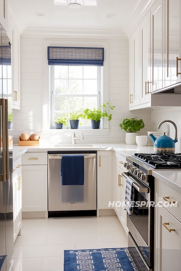 Light Sand Cabinets in Airy Coastal Kitchen