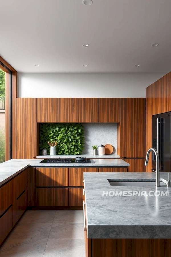 Living Garden Wall in Kitchen Design