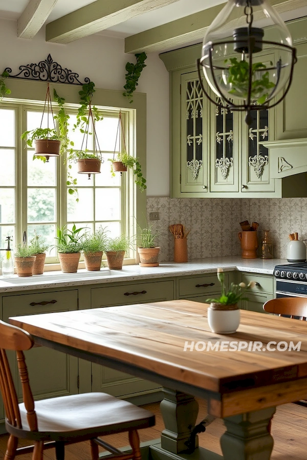 Lush Greenery Inspired Kitchen Look