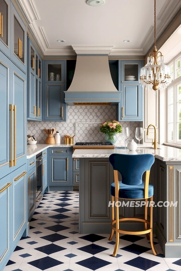 Luxury French Kitchen with Deco Influences