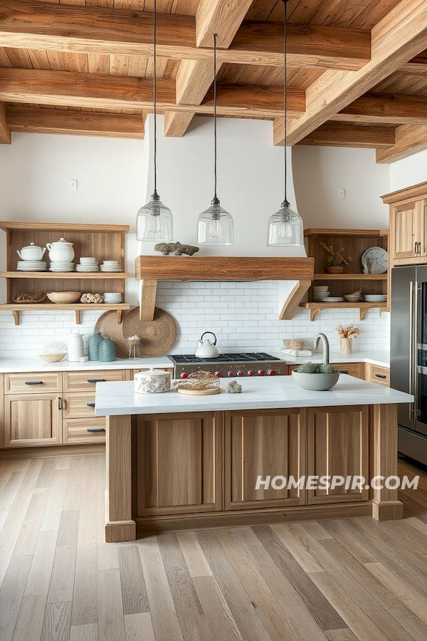 Marine Blue and Aquamarine Coastal Kitchen Design