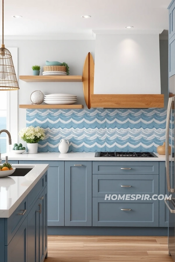 Marine Motifs in Modern Kitchen Spaces