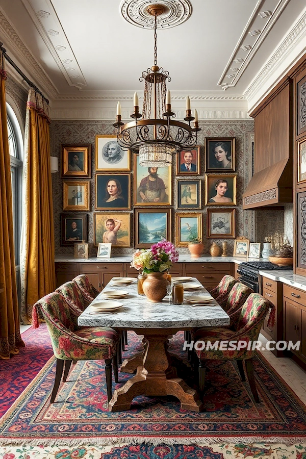 Maximalist Eclectic Kitchen with Artistic Flair