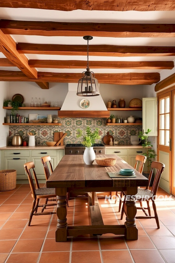 Mediterranean Warmth Meets Vintage Decor