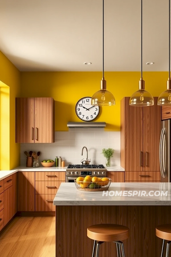 Mid-Century Modern Kitchen in Vibrant Colors