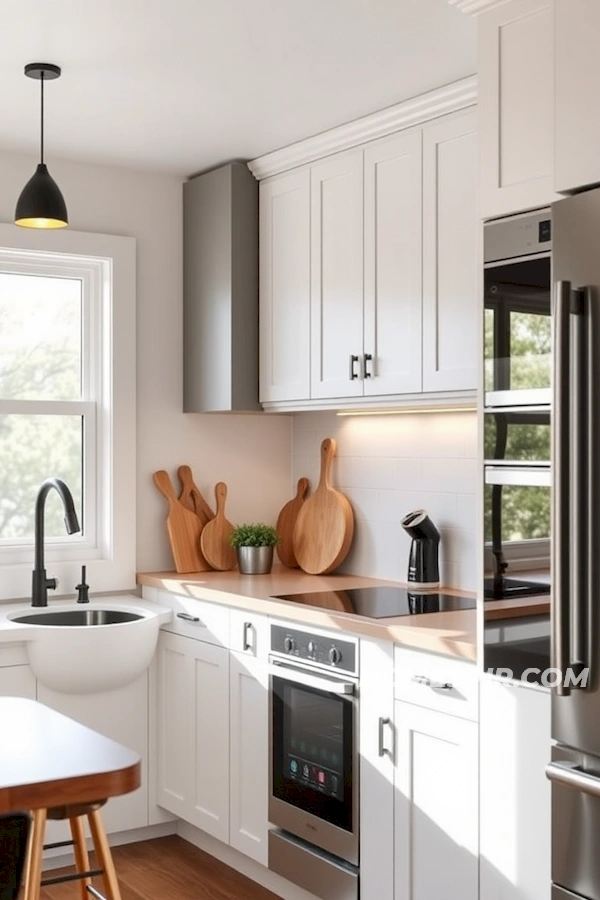 Minimalist Aesthetic in Tiny House Kitchen