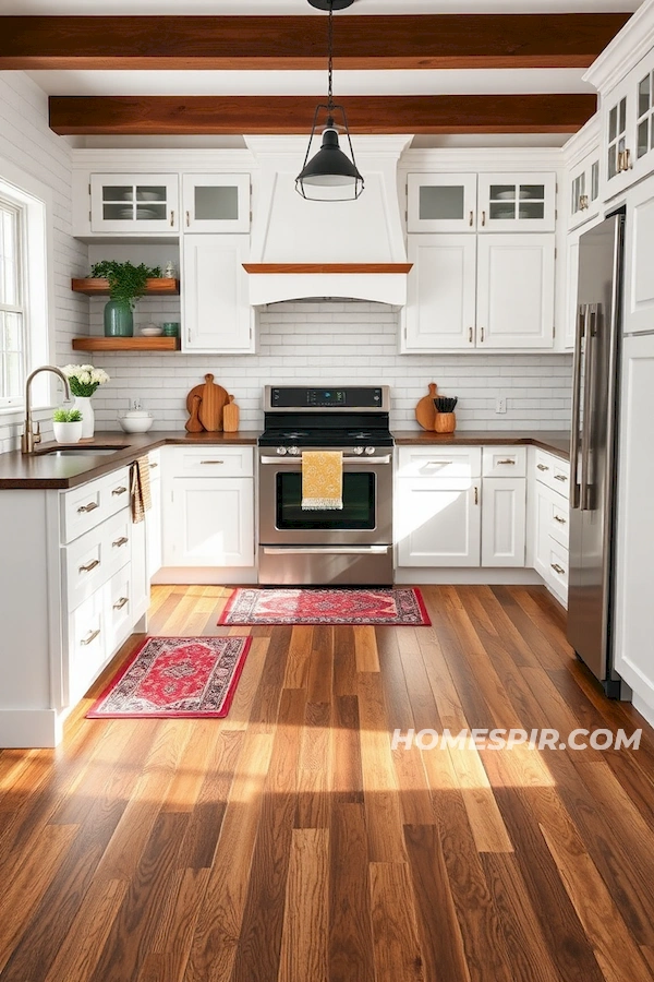 Minimalist Decor with Seamless White Cabinetry