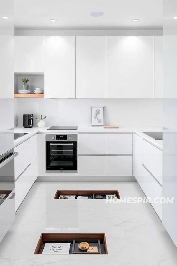 Minimalist Kitchen Design with Unique Time Capsules