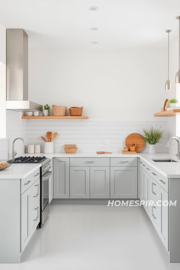 Minimalist Kitchen with Coastal Colors