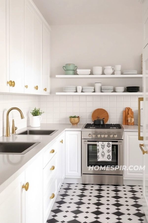 Minimalist Kitchen with Vintage Accents