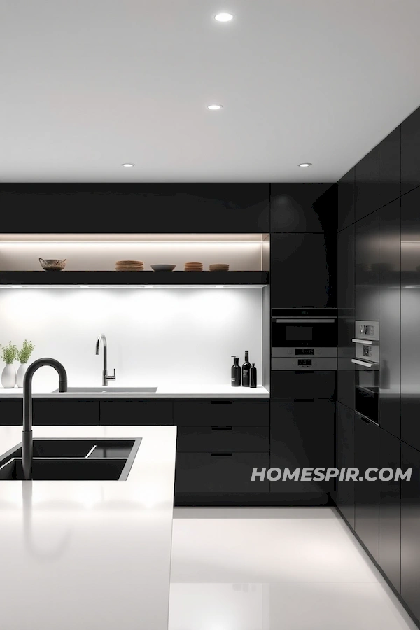 Minimalist Luxury Kitchen with Sleek Design