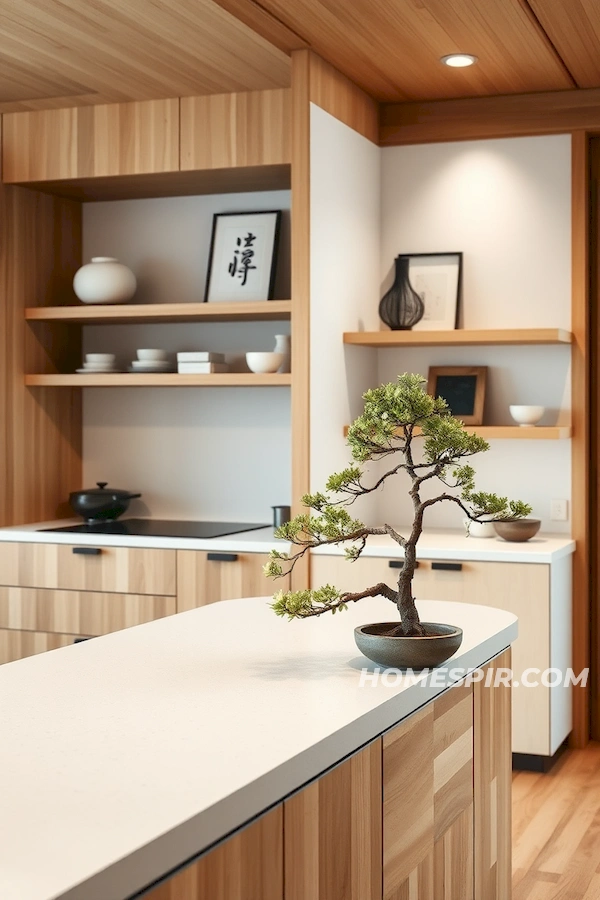 Minimalist Wood and White Japanese Kitchen Design