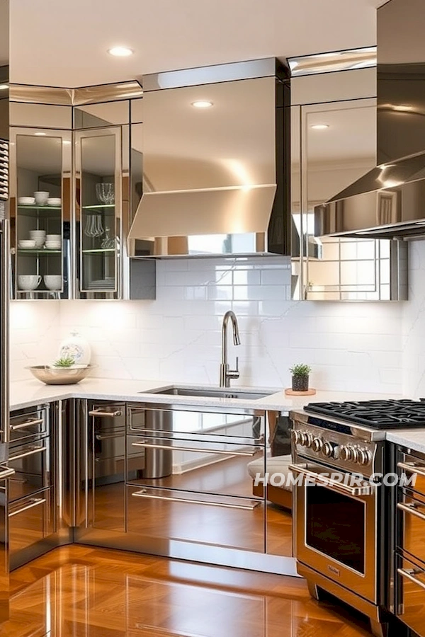 Mirrored Cabinets in Art Deco Glam