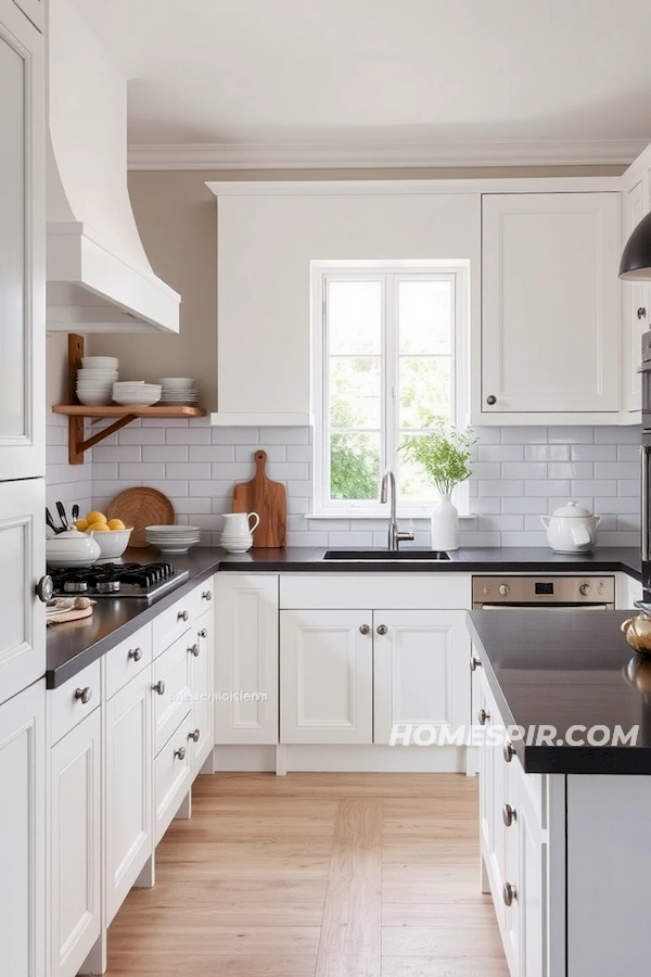 Modern French Kitchen with Rustic Charm