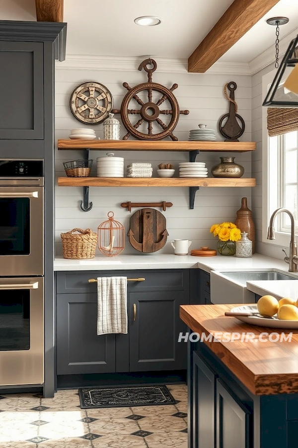 Modern Kitchen with Vintage Maritime Touches