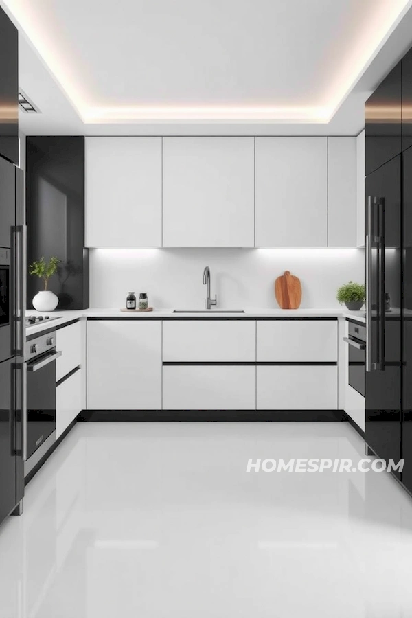 Modern Minimalist Kitchen with Sentimental Time Capsules