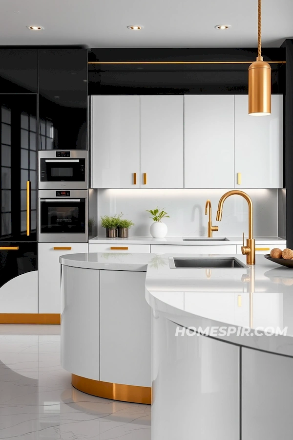 Modernistic Appeal in Deco Kitchen