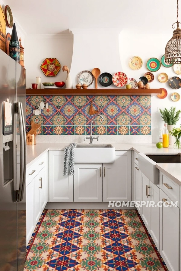 Moroccan Tile Floor Boho Inspiration