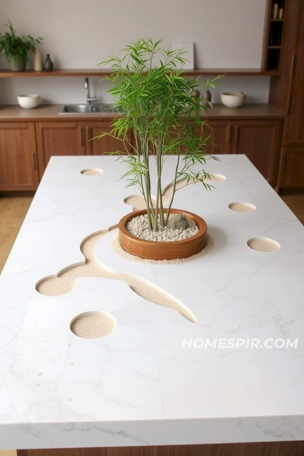 Natural Beauty Zen Kitchen Island