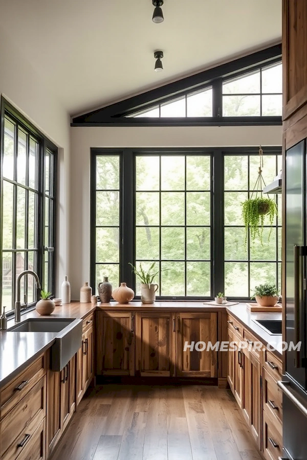 Natural Light Accentuating Industrial Flair