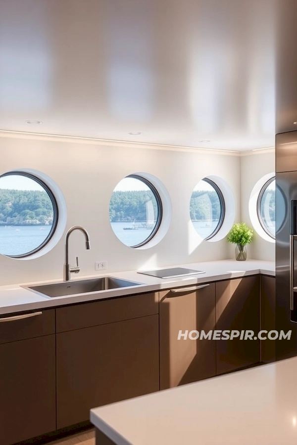 Natural Light Porthole Windows in Kitchens