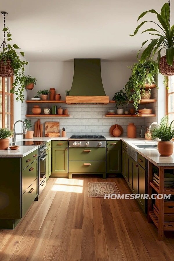 Nature Inspired Mid-Century Kitchen Colors