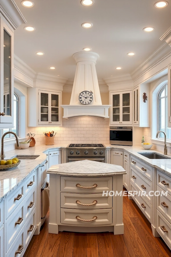 Nautical Kitchen with Lighthouse Beam Ambiance