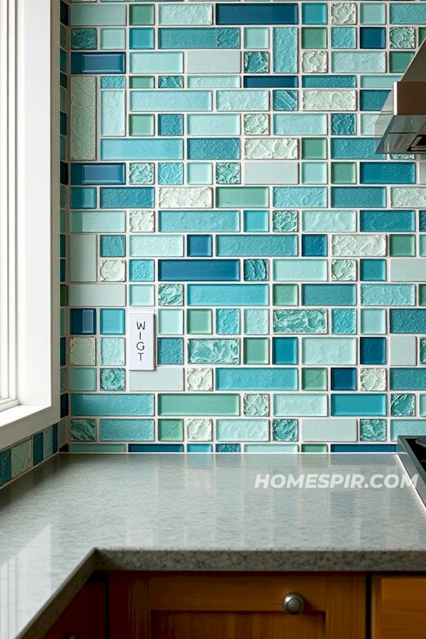 Nautical Ocean-Inspired Kitchen Backsplash