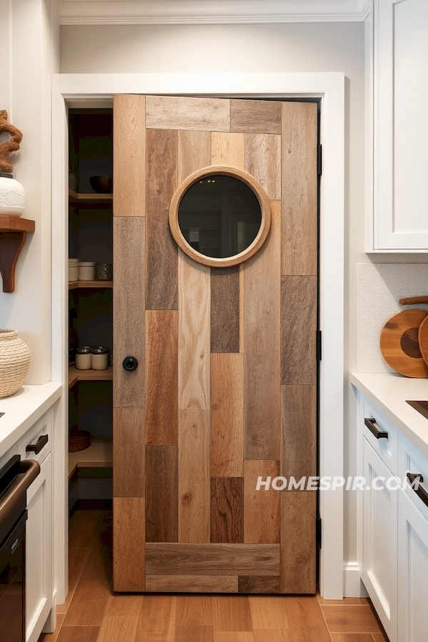 Nautical Theme Pantry Door of Driftwood