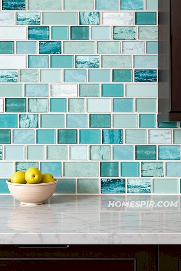 Ocean Hues Backsplash for Nautical Kitchen