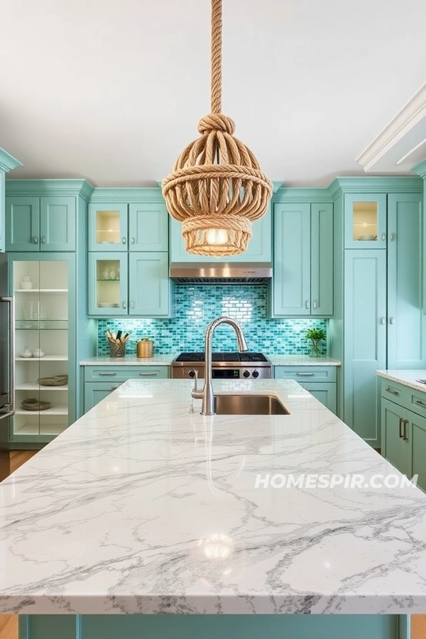 Ocean-Inspired High-End Kitchen