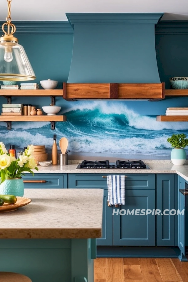 Ocean-Inspired Surf House Kitchen Palette