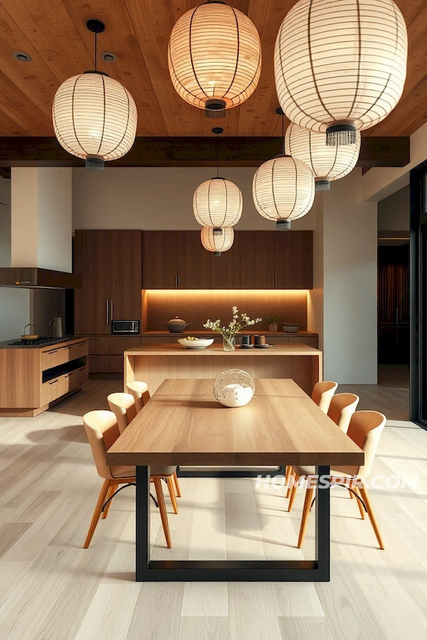 Open Plan Japanese Kitchen and Dining Harmony