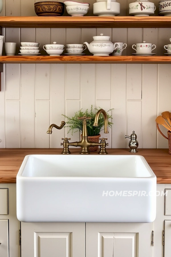 Open Shelving with Quaint Dishes