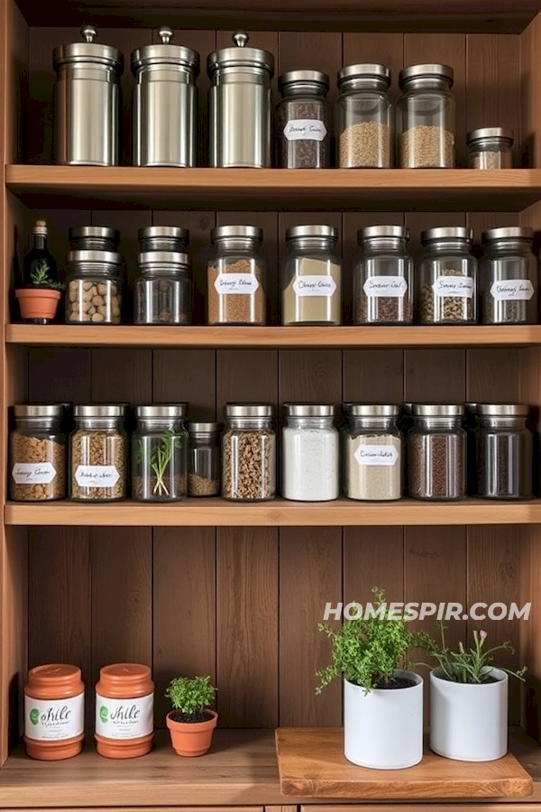 Open Shelving with Rustic Elegance