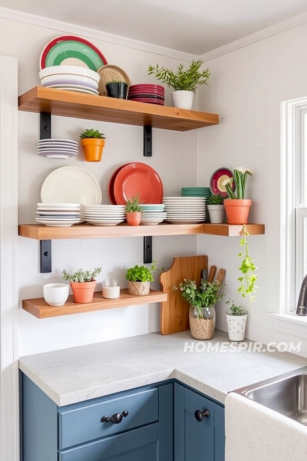 Optimize Space with Floating Shelves