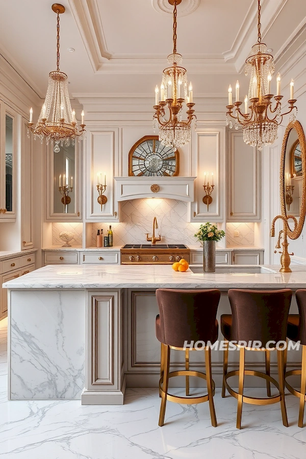 Opulent Details Enhance Studio Kitchen