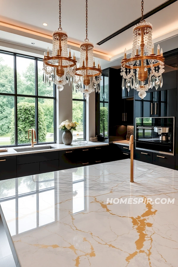 Opulent Kitchen with Garden Views