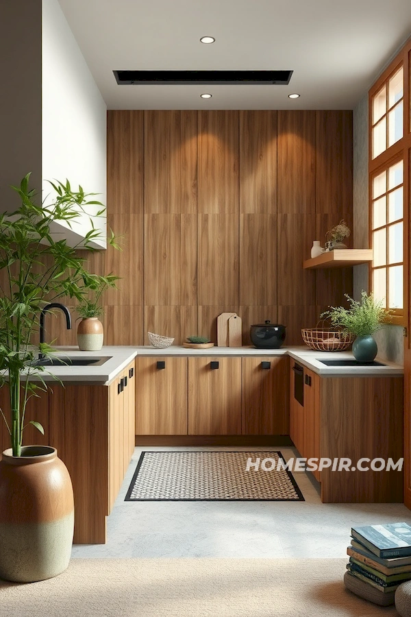 Organic Hues in Japanese Kitchen Aesthetics