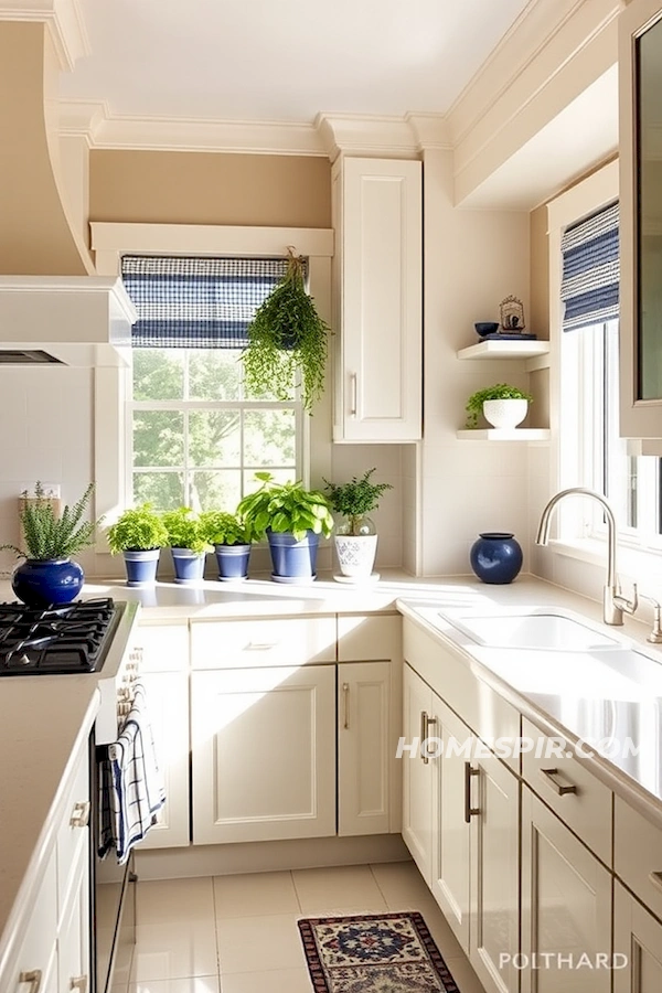 Organic Touch in Sun-Soaked Beach Kitchen